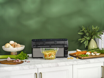 The Elite All-in-One Liquid+™ Vacuum Sealer is perfect for preserving everything from meat and veggies to soups, sauces, and marinades.