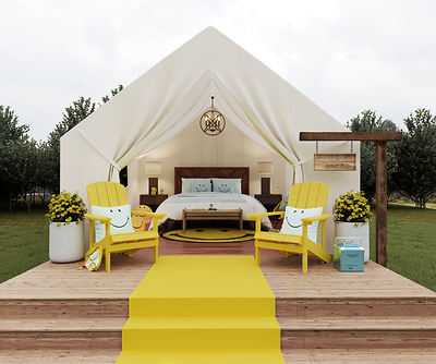 Smiley Glamping Stay at Collective Retreats on Governors Island in NYC