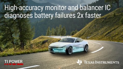 Engineers can diagnose battery failures in high-voltage systems in half the time, achieve ASIL D certification and extend driving range in hybrid and electric vehicles