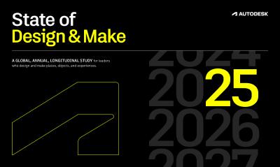 The State of Design & Make report is Autodesk’s global, annual study providing insights on the current and future state of the Design and Make industries.