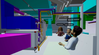 In Autodesk Workshop XR, users can review their 3D models together at a 1:1 scale to understand how their project will translate to the real world.