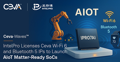 Ceva and IntelPro partner to launch the IPRO7AI chipset: integrating wireless, security, multimedia, and AI to accelerate smart home and industrial IoT innovation
