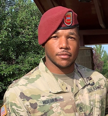 Keenan Hughes, an American Military University student, is one of five students and alums to be named a Presidential Management Fellows Finalist for 2024. (The appearance of DoD imagery or our student in uniform does not constitute endorsement from the DoD.)