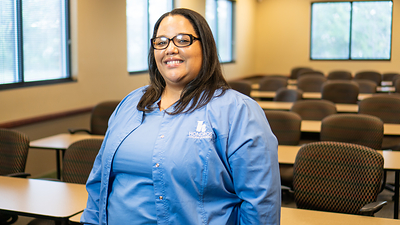 Joselyn Agosto-Echevarria is a student in the Associate Degree in Nursing program at the Hondros College of Nursing's West Chester campus. She works as an LPN at The Home at Hearthstone.
