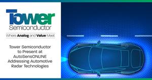 Tower Semiconductor at AutoSensONLINE