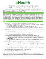 eHealth, Inc. Announces Second Quarter 2025 Results