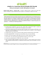 eHealth, Inc. Announces Second Quarter 2023 Results