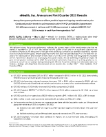 eHealth, Inc. Announces First Quarter 2023 Results