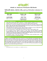 eHealth, Inc. Announces Third Quarter 2022 Results