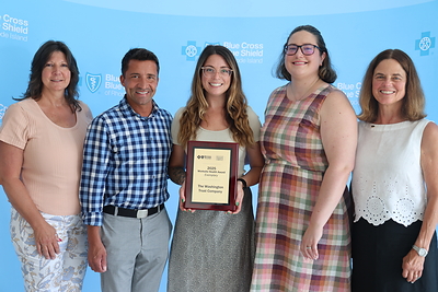 Washington Trust employees at the 2025 Worksite Health Awards ceremony. (Photo courtesy BCBSRI)