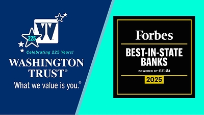 Washington Trust was named Rhode Island’s Best-In-State Bank by Forbes for the seventh year.