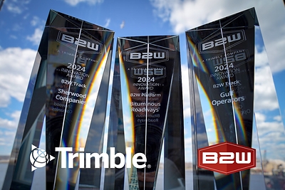 Trimble Announces 2024 B2W Customer Innovation Award Winners.

Heavy civil contractors Bituminous Roadways, Gulf Operators and Sherwood Companies achieve ROI and performance improvements through their use of B2W Software.