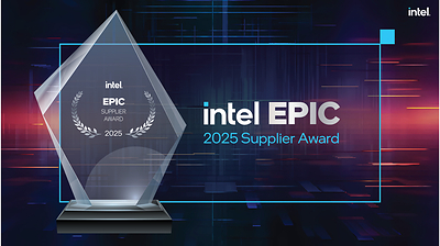 Intel 2025 EPIC Supplier Award (Credit: Intel Corporation)