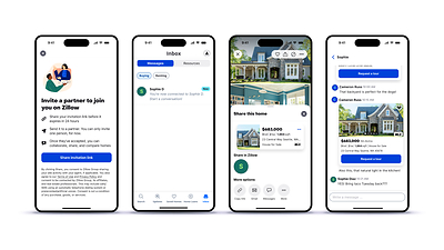 Zillow is introducing messaging, a new feature that lets buyers and their co-shopper chat, share listings and stay organized — all within the Zillow app.