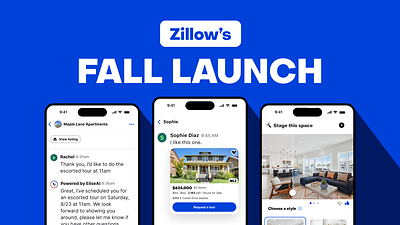 Zillow’s Fall Launch helps home shoppers keep moving — from first look to closing day. These new features on Zillow help buyers and renters move faster and more confidently, from organizing conversations to getting pre-approved, visualizing spaces and tracking closing tasks.