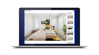 Buyers can swipe to compare the space with Virtual Staging in a style of their choice.