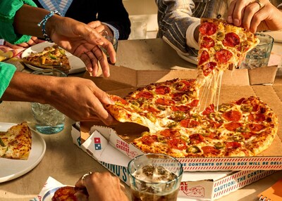 Domino's customers can carry out large two-topping pizzas for $6.99 each from June 2-8.