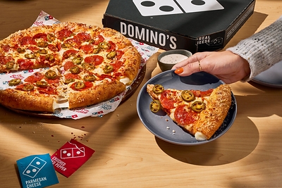 Domino’s is offering a great deal for customers: all menu-priced pizzas ordered online are 50% off from April 21-27.