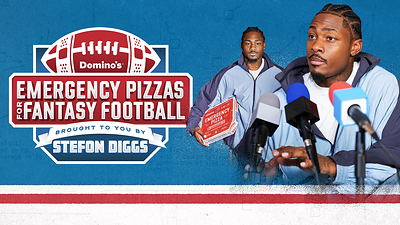 In a game-changing partnership, Domino’s is teaming up with All-Pro wide receiver Stefon Diggs, who was injured earlier this season, to give away $1 million worth of free Emergency Pizzas to fans who had him on their fantasy football roster.