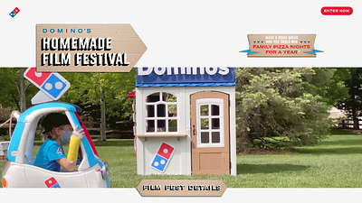 Customers can now compete in Domino’s Homemade Film Festival contest by submitting a home movie that showcases their love of Domino’s for the chance to win free pizza for a year.