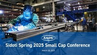AAON’s presentation at Sidoti Spring 2025 Small Cap Conference.