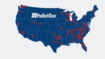 PalletOne has expanded to 80+ locations nationally. Creating the first wholly owned, coast-to-coast, pallet distribution network in the United States.
