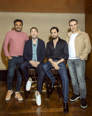 L-R: Jay Mehta, Max Lousada, Ayushmann Khurrana, Alfonso Perez-Soto