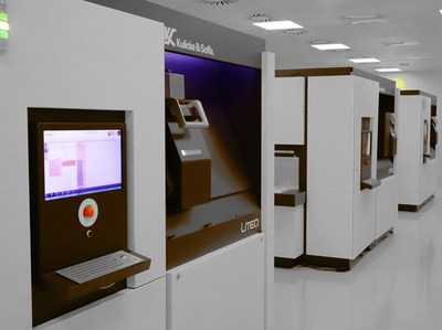Several K&S Liteq 500 Lithography systems in clean-room production environment.
