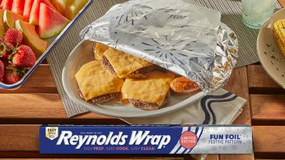 Reynolds Wrap® Fun Foil with Festive Fireworks Pattern