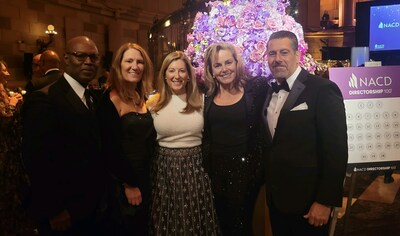 (left to right) Commvault’s Shane Sanders, Pamela Raskow, Danielle Sheer, Martha Delehanty, and Nicholas Adamo
