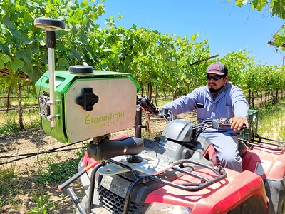 The Bloomfield Robotics camera system can be mounted on farm vehicles and is designed to collect precise images of plants in any agricultural environment. Images feed crop-specific AI methods to generate a health and performance assessment of each plant and crop.