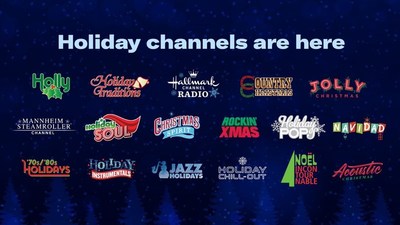 SiriusXM Spreads Holiday Cheer with Launch of Most Holiday Music Channels Ever