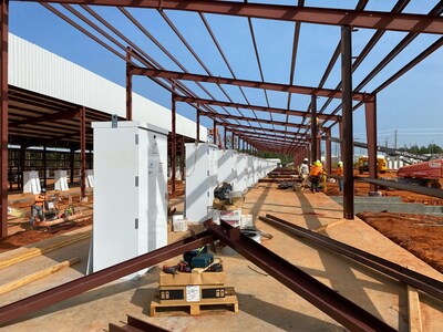 Construction is proceeding according to schedule for the expansion of CleanSpark's Sandersville, GA, bitcoin mining data center.