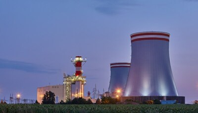 450-foot MVM EGI hybrid dry-wet cooling towers engineered to deliver massive cooling capacity and substantial water conservation — including more than 80% less evaporative loss than conventional all-wet towers — for Fermi America's Project Matador gas and nuclear fleets.