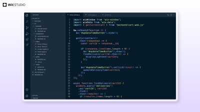 Use Wix online VS Code-based IDE to add frontend and backend code to a website and seamlessly integrate with Wix-made or third-party APIs.