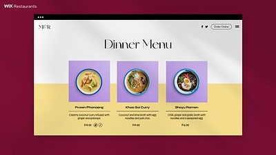 Make customers crave your food with an eye-catching menu.