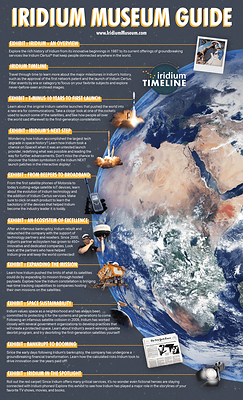 This Iridium Museum guide provides an overview of the content found within each exhibit.