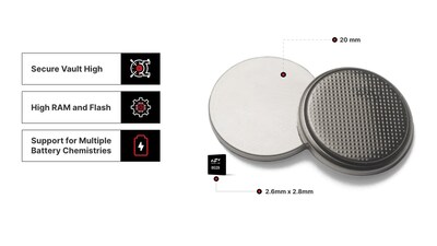 The Ultra low-power BG29 SoC can use a range of different battery compositions to match the energy needs of connected devices.