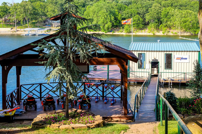 The patio and dock features NERF scooters and Go-Karts for mobile quests.