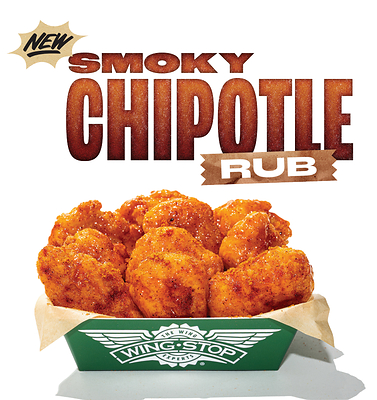 Wingstop drops new LTO just in time for kickoff, Smoky Chipotle Rub, available now.