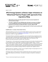 ATCO Energy Systems today announced that the Alberta Utilities Commission has approved the Need Assessment Application (CNW Group/Canadian Utilities Limited)