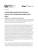 CEO Announcement (CNW Group/Canadian Utilities Limited)
