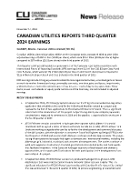 Canadian Utilities Q3 2024 release (CNW Group/Canadian Utilities Limited)