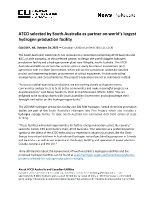 ATCO selected for Australia H2 Consortium (CNW Group/ATCO Ltd.)