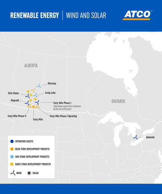 ATCO GROWS RENEWABLE ENERGY PORTFOLIO WITH MAJOR CANADIAN RENEWABLES ACQUISITION (CNW Group/ATCO Ltd.)