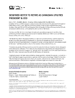 Siegfried Kiefer to Retire as Canadian Utilities President & CEO (CNW Group/Canadian Utilities Limited)