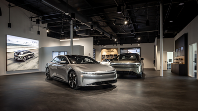 The Lucid San Diego Studio and Service Center is located at 4141 Ruffin Road in San Diego, just a few minutes from Highway 15, and will officially open on November 8.