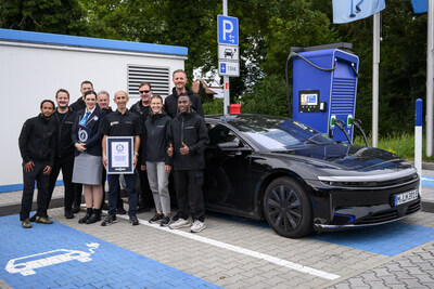 The Lucid Air Grand Touring conducted a record-breaking journey of 1,205 kilometers (~749 miles) between St. Moritz, Switzerland and Munich, Germany, including alpine roads, highways, and secondary roads. Lucid exceeded the previous record for the longest journey of 1,045 kilometers set in June 2025 by 160 kilometers.