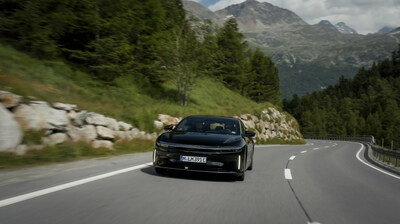 The Lucid Air Grand Touring conducted a record-breaking journey of 1,205 kilometers (~749 miles) between St. Moritz, Switzerland and Munich, Germany, including alpine roads, highways, and secondary roads. Lucid exceeded the previous record for the longest journey of 1,045 kilometers set in June 2025 by 160 kilometers.