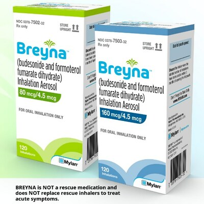 Viatris Launches Breyna™ (budesonide and formoterol fumarate dihydrate) Inhalation Aerosol, the First FDA-Approved Generic Version of Symbicort®